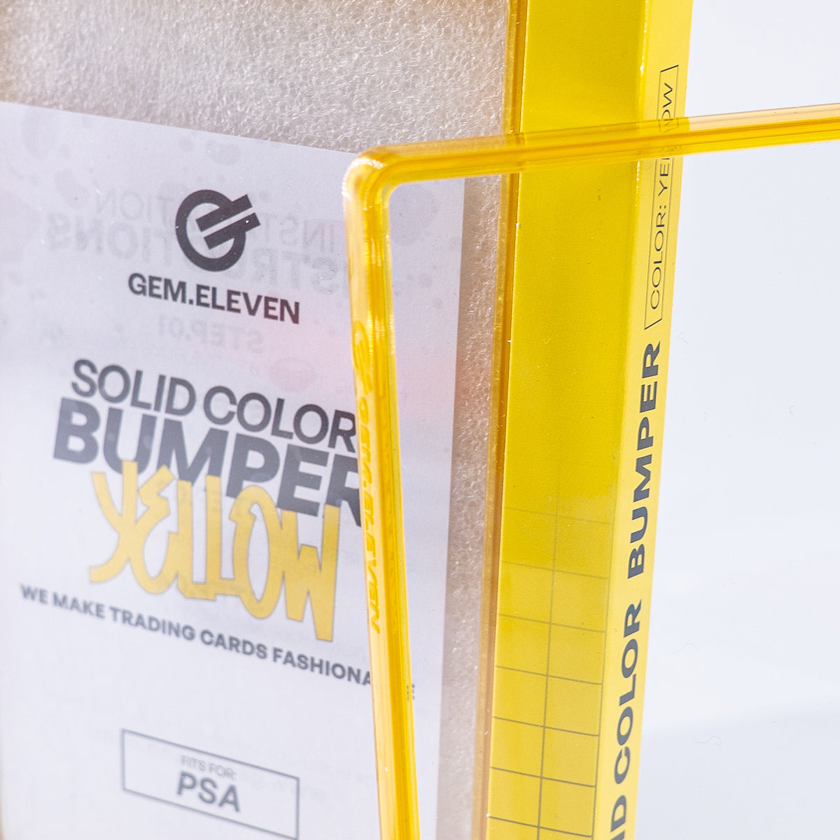 Gem.Eleven Solid Slab Bumper Gelb (PSA) – Schutzrahmen für gegradete Karten