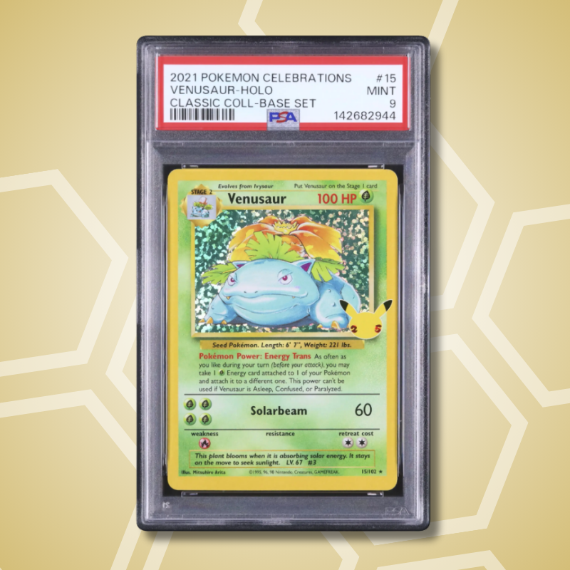2021 Pokemon Venusaur Rare Holo Celebrations #015 PSA 9