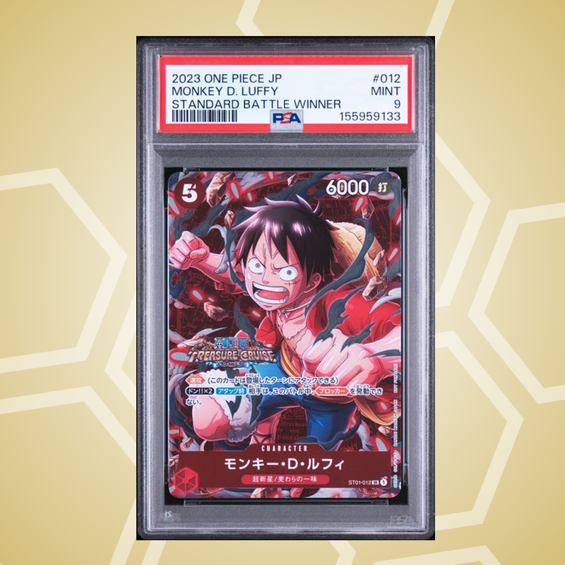 2023 One Piece Japanese Promos #012 Monkey D. Luffy Standard Battle Winner – PSA 9