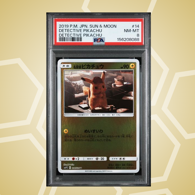 Pikachu – Sun & Moon Detective Pikachu JP – PSA 8 (2019)