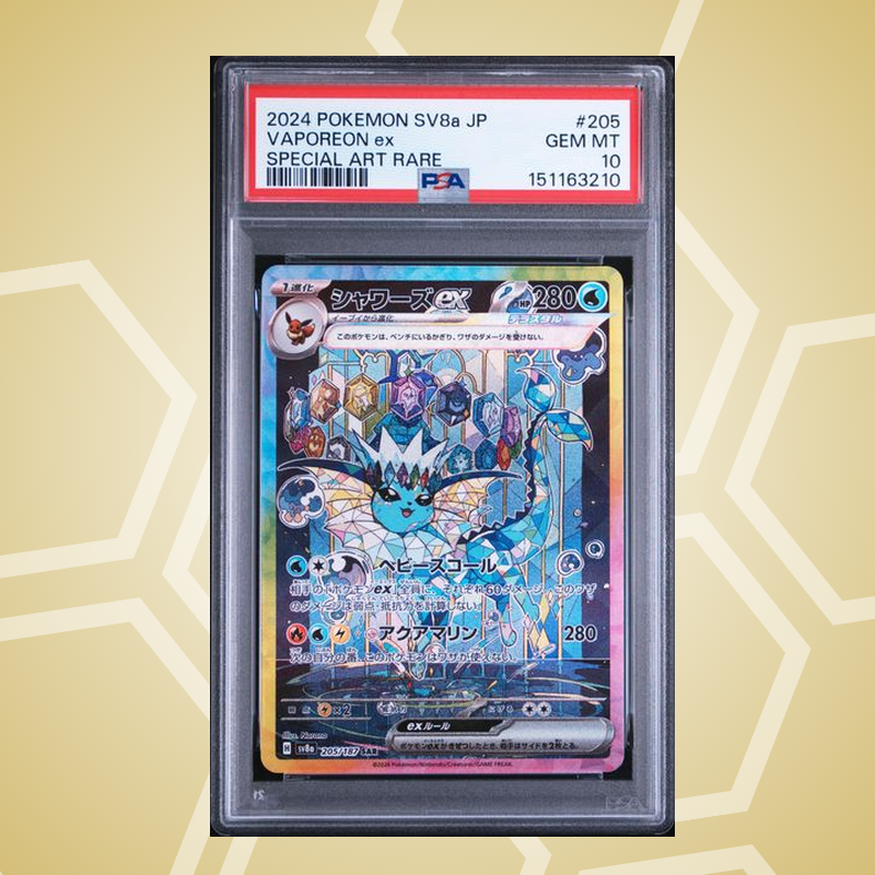 Aquana (Vaporeon) ex Special Art Rare – Terastal Fest ex JP – PSA 10