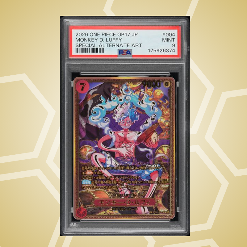 2026 One Piece Japanese Op17-The World'S Strongest Warriors #004 Monkey D. Luffy Special Alternate Art – PSA 9
