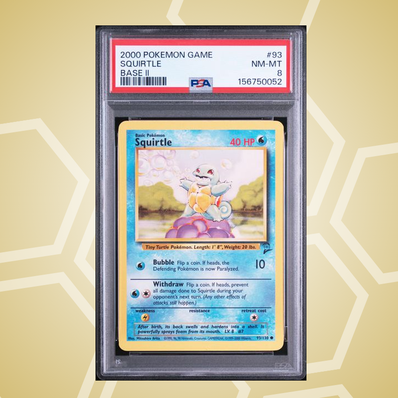 Schiggy (Squirtle) – Game Base Ii EN – PSA 8 (2000)