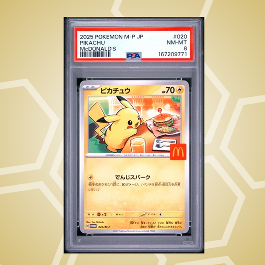 Pikachu – M-P Promo JP – PSA 8 (2025)