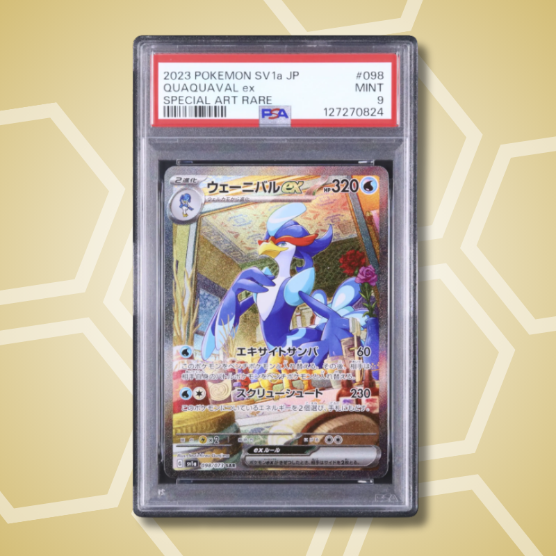 2023 Pokemon Japanese Quaquaval ex SAR Triplet Beat SV1a #098 PSA 9