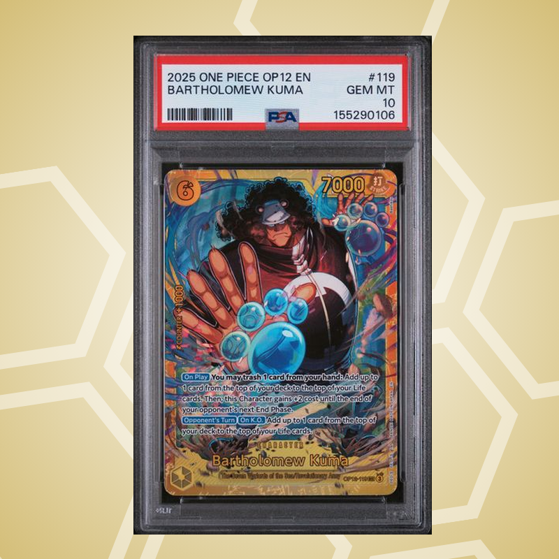 2025 One Piece Op12-Legacy Of The Master #119 Bartholomew Kuma – PSA 10