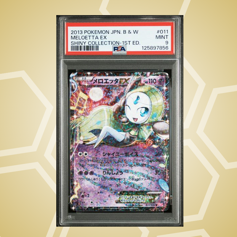 Meloetta ex – Black & White Shiny Collection JP – PSA 9 (2013)