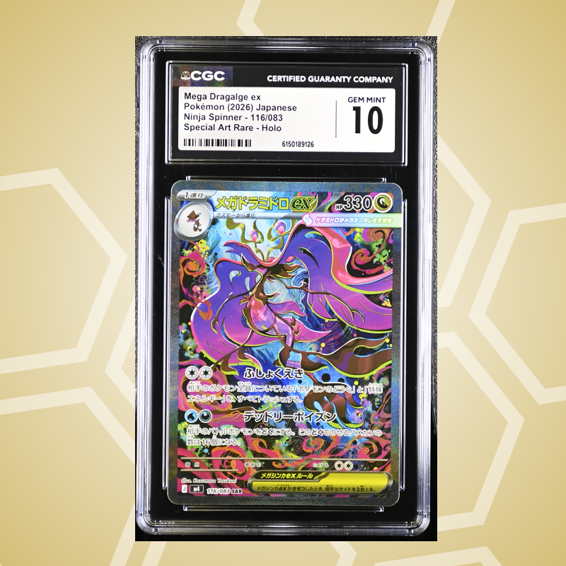 Mega-Tandrak (Dragalge) ex Special Art Rare Holo – Ninja Spinner JP – CGC 10