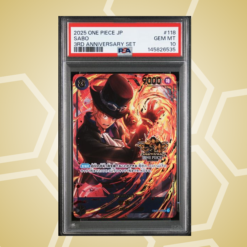 2025 One Piece Japanese 3Rd Anniversary Set #118 Sabo – PSA 10