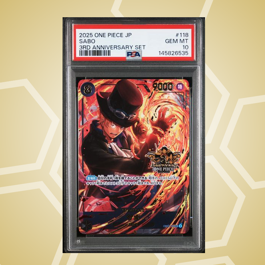 2025 One Piece Japanese 3Rd Anniversary Set #118 Sabo – PSA 10