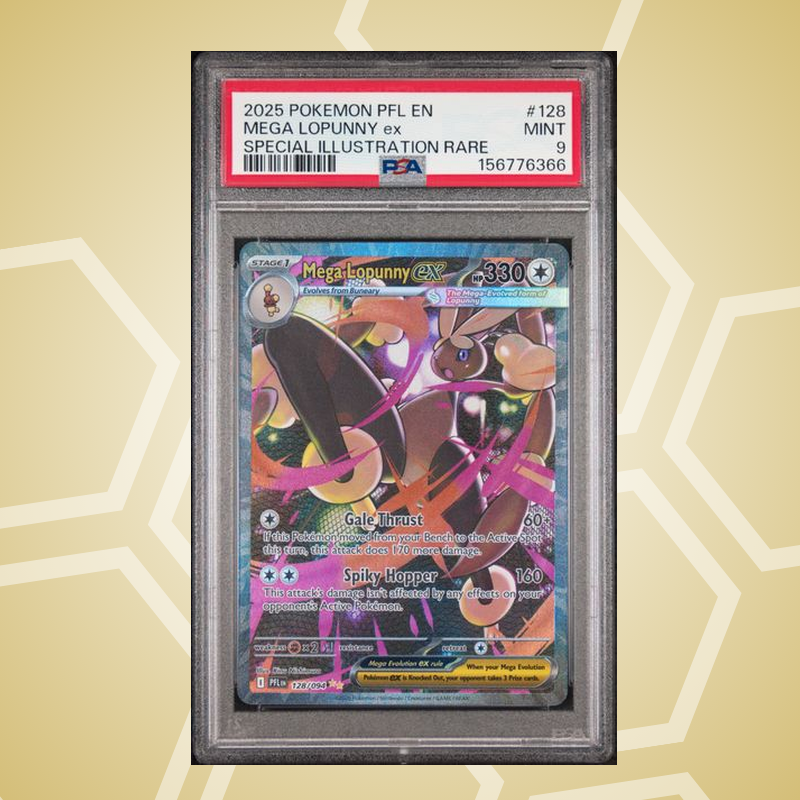 Mega-Schlapor (Lopunny) ex – Pfl En-Phantasmal Flames EN – PSA 9