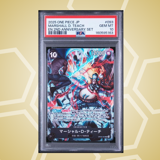 2025 One Piece Japanese English Version 2Nd Anniversary Set #093 Marshall D. Teach – PSA 10