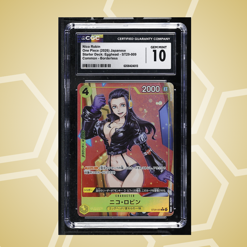 2026 One Piece Japanese Starter Deck: Egghead #St29-009 Nico Robin Borderless – CGC 10
