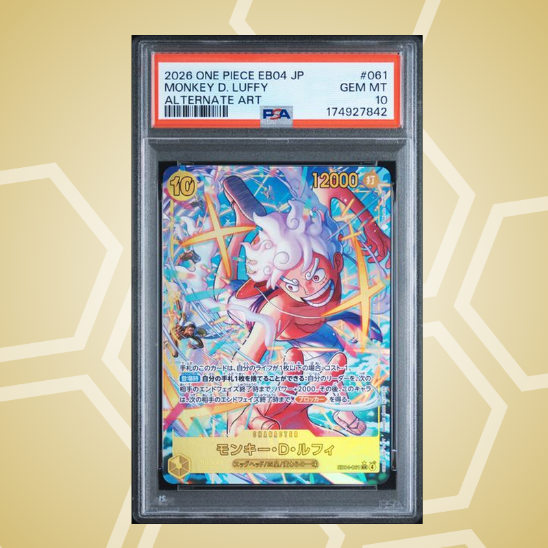 2026 One Piece Japanese Eb04-Extra Booster Egghead Crisis #061 Monkey D. Luffy Alternate Art – PSA 10
