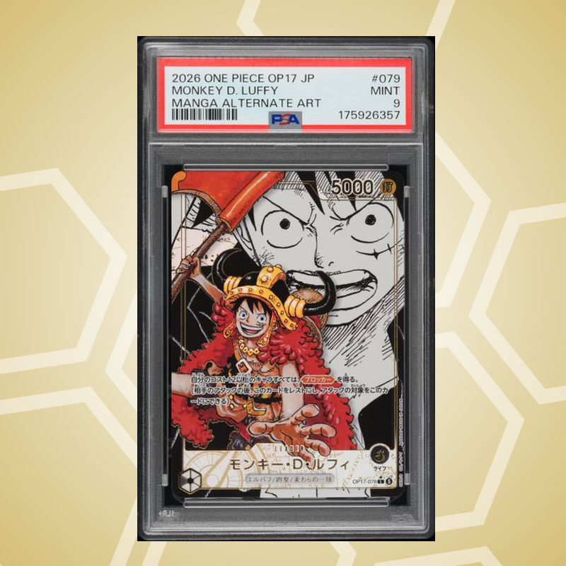 2026 One Piece Japanese Op17-The World'S Strongest Warriors #079 Monkey D. Luffy Manga Alternate Art – PSA 9