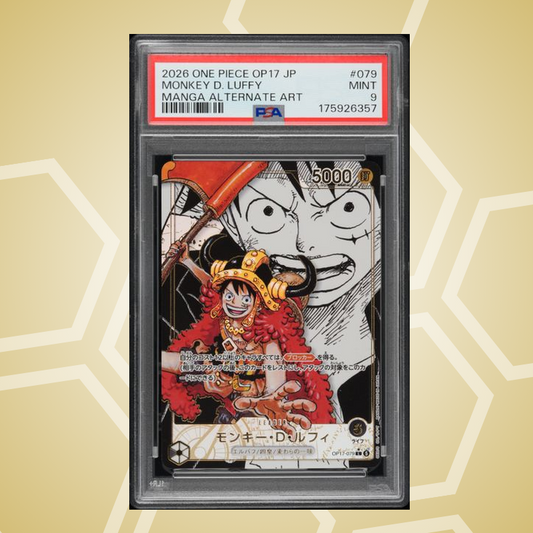 2026 One Piece Japanese Op17-The World'S Strongest Warriors #079 Monkey D. Luffy Manga Alternate Art – PSA 9