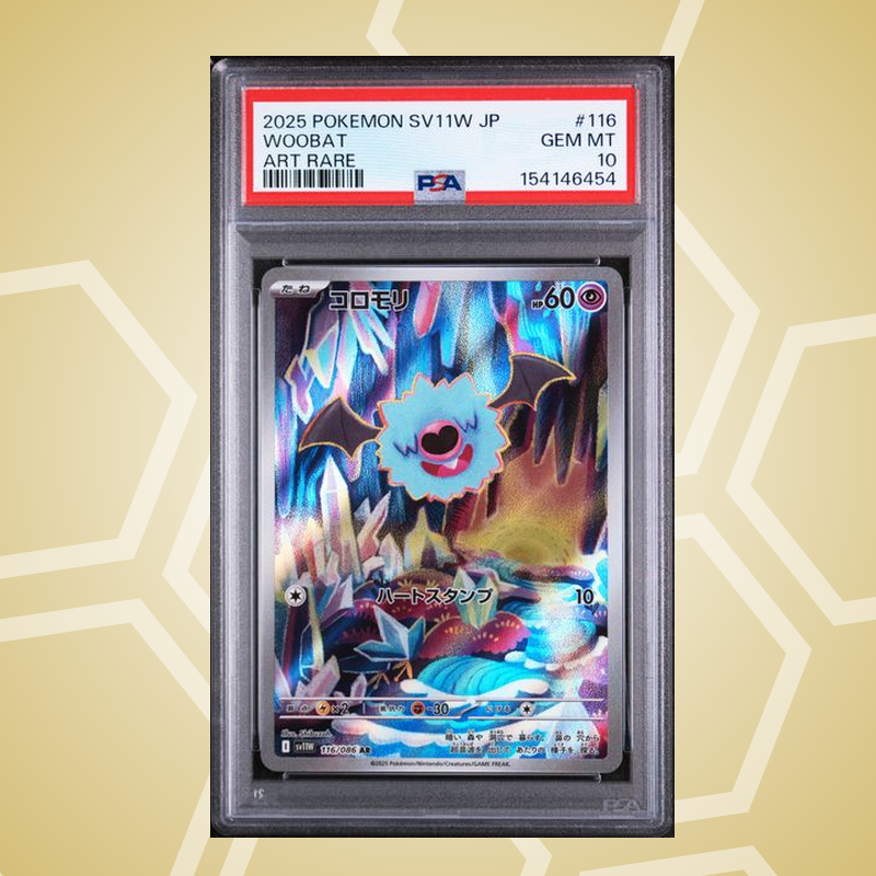 Fleknoil (Woobat) Art Rare – White Flare JP – PSA 10 (2025)